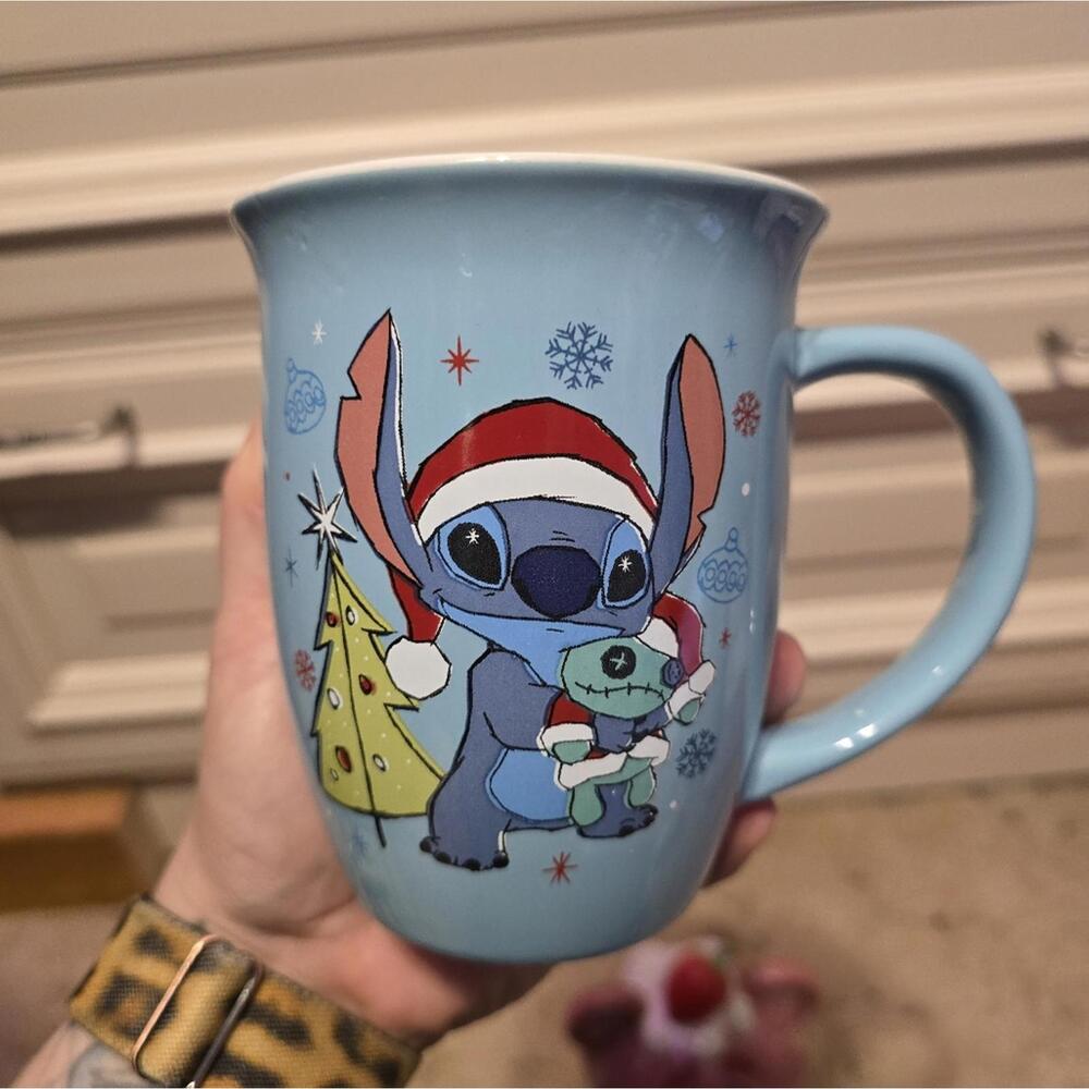 Disney Lilo & Stitch Season's Greetings Wide Rim Ceramic Mug